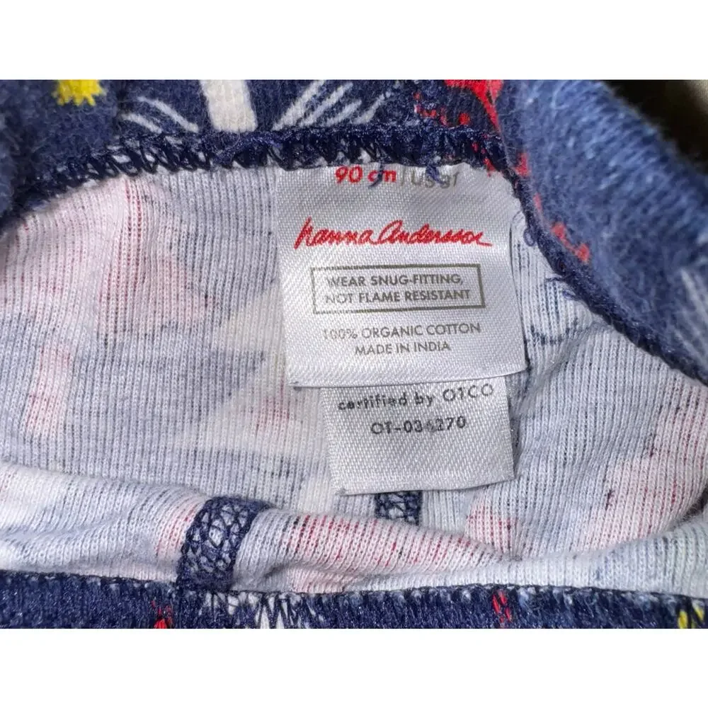 Hanna Andersson Organic Cotton Christmas Tree Pajama Set Toddler Size 3T Holiday